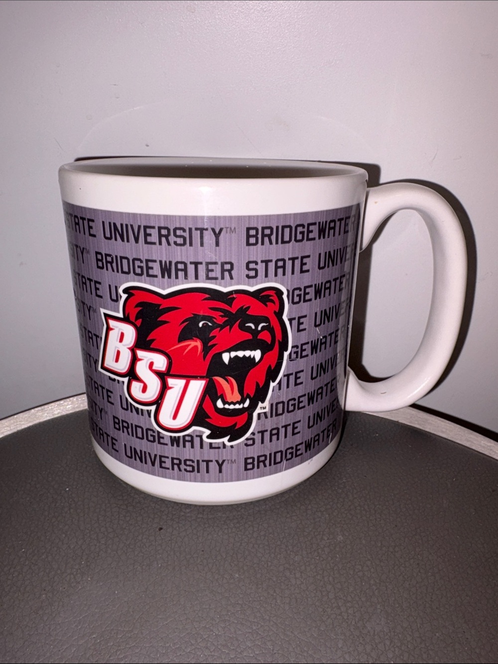Large Bridgewater State University BSU Bear Logo Mug, Collegiate Licensed, 20 Oz